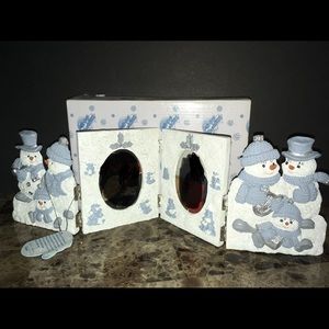 Snow Buddies Frame Holiday Decor Photo Frame Set